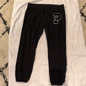 Black VS Pink sweatpants